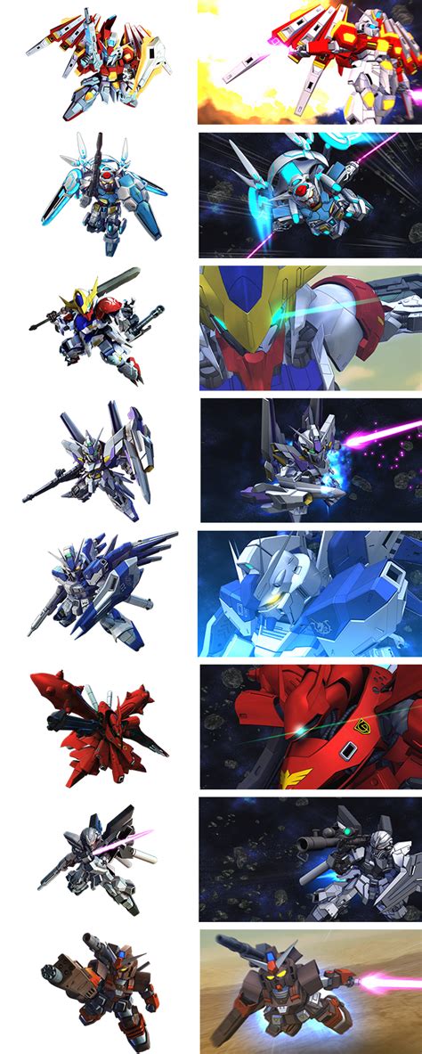 機体の入手方法と登場機体の紹介＜SDガンダム ジー .